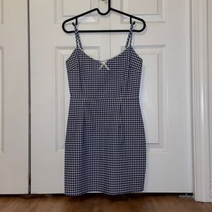 Gingham print blue mini dress from Urban Outfitters. NO STAINS OR HOLES